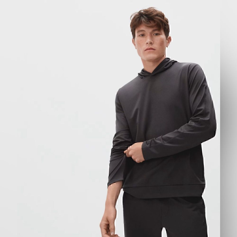 NWT Everlane The ReNew Air Hoodie in Dark Charcoal Size XXL